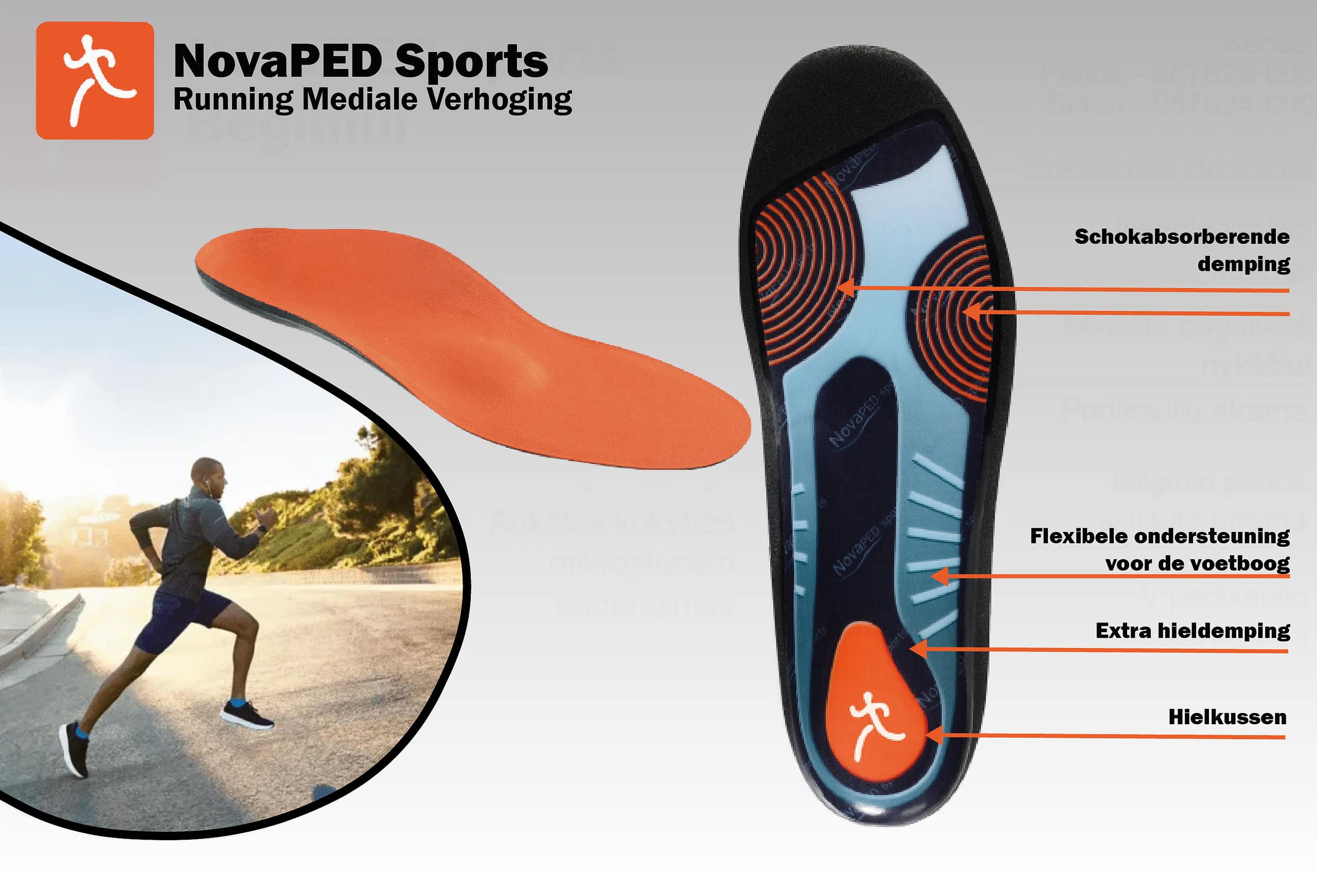 Novaped Running Mediale Verhoging