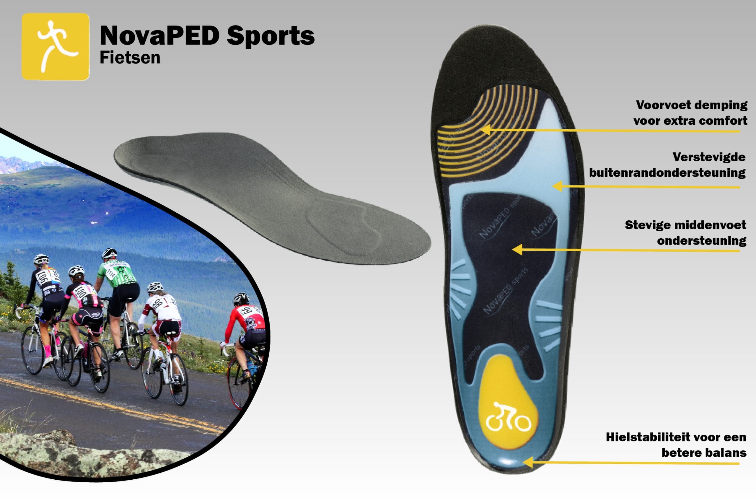 Novaped sportzolen voor fietsen